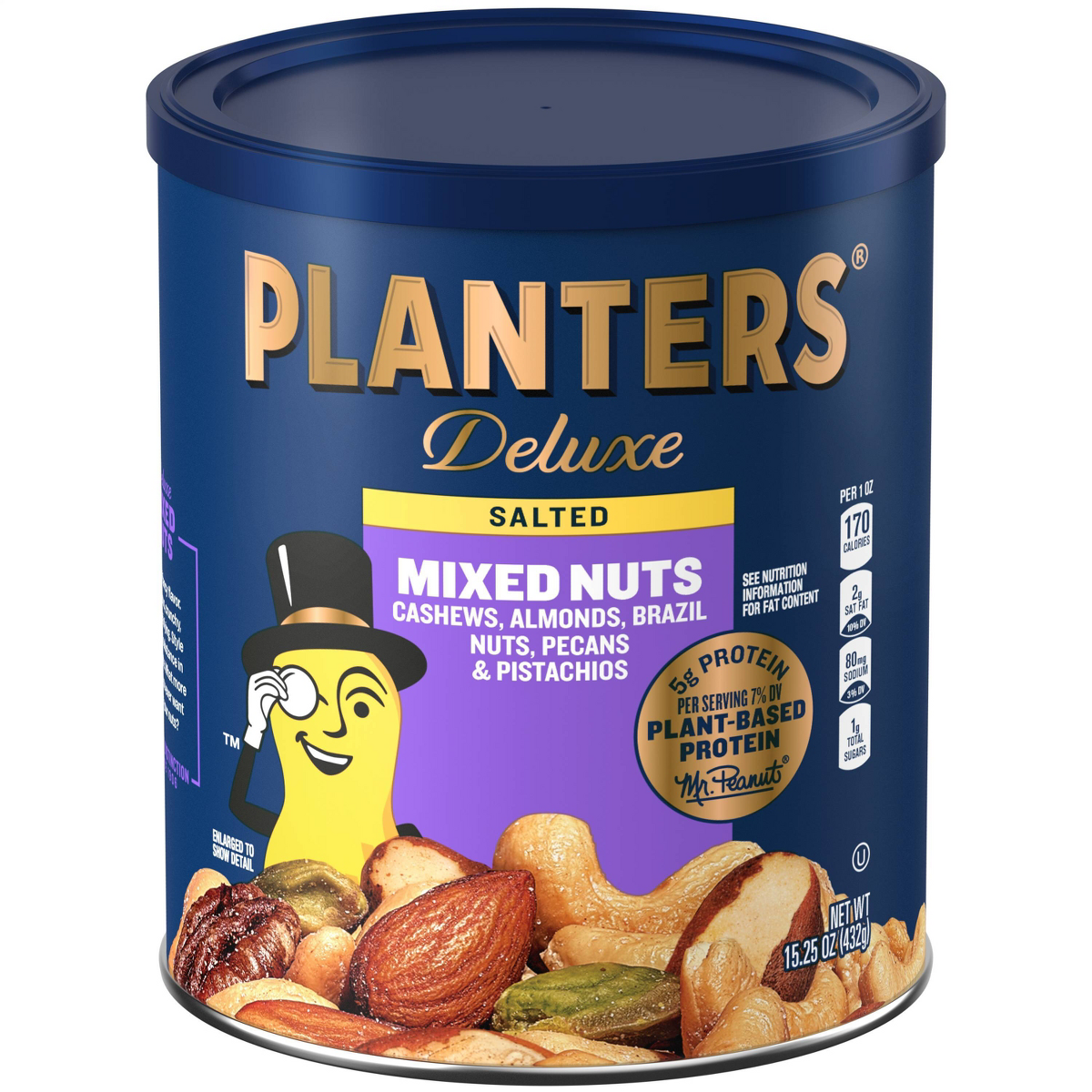 Planters Deluxe Sea Salt Mixed Nuts Nussmischung 15.25oz