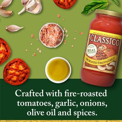 Classico Fire Roasted Tomato & Garlic Pasta Sauce - 24oz