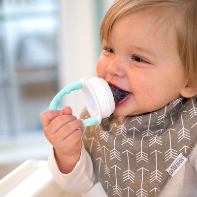 Dr. Brown's Fresh Firsts Silicone Feeder - Mint & Gray - 2pk