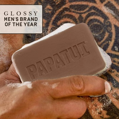 Papatui Men's Sulfate-Free Exfoliating and Hydrating Avocado Oil and Ceramides Bar Soap - Lush Coconut
