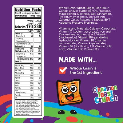 Cinnamon Toast Crunch Breakfast Cereal