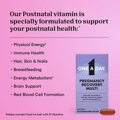 One A Day Postnatal Vitamins for Women with Folic Acid - 60ct
