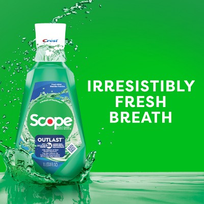 Crest Scope Outlast Mouthwash - Fresh Mint