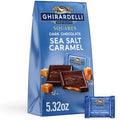 Ghirardelli Dark Chocolate Candy squares with Sea Salt Caramel Filling