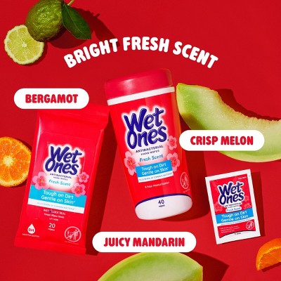 Wet Ones Antibacterial Hand Wipes Canister - Fresh Scent - 40ct