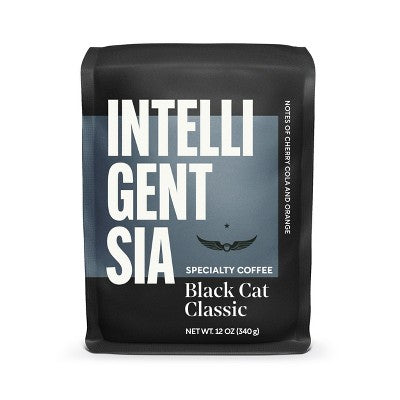 Intelligentsia Direct Trade Black Cat Classic Espresso Roast Light Roast Whole Bean Coffee -12oz