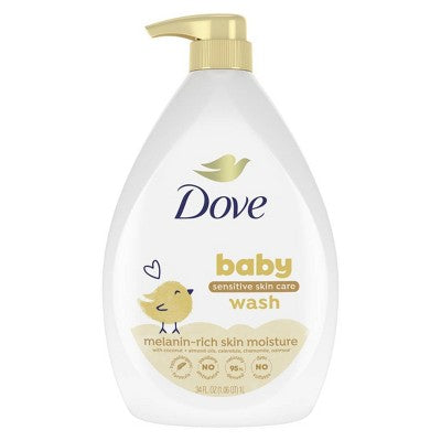 Baby Dove Rich Moisture Sensitive Skin Hypoallergenic Baby Wash - 34oz