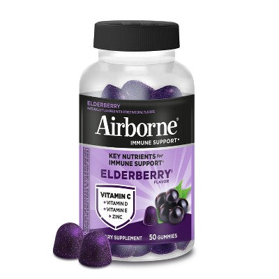Airborne Adult Elderberry Gummies with Vitamin C & Vitamin D