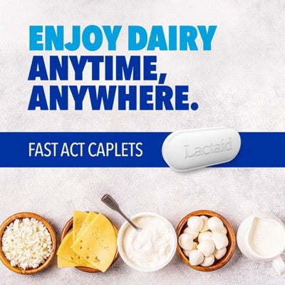 Lactaid Fast Act Caplet - 96ct