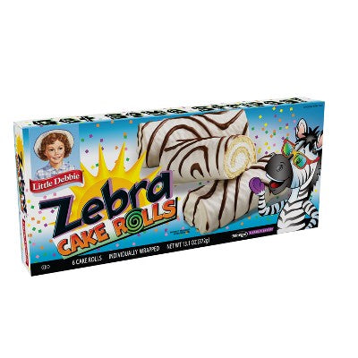 Little Debbie Zebra Cake Rolls 13.10oz/6ct