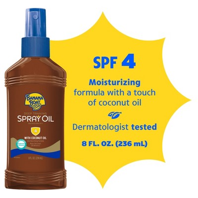 Banana Boat Deep Tanning Oil Sunscreen Pump Spray - SPF 4 - 8oz