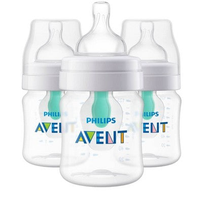 Philips Avent Anti-Colic Baby Bottles with AirFree Vent - 3pk