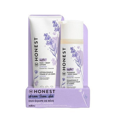 The Honest Company Calm Shampoo + Body Wash and Lotion Duo - Lavender - 18.5 fl oz