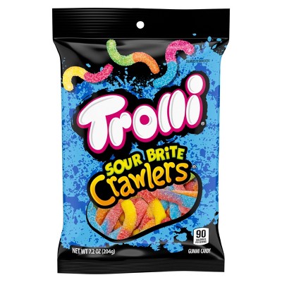 Trolli Candy Sour Brite Crawlers Gummi Worms - 7.2oz