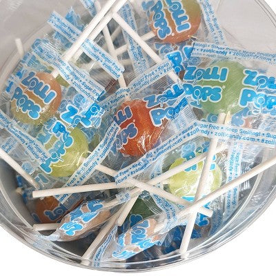 Zolli Pops Tropical Sugar Free Lollipops Candy - 16ct