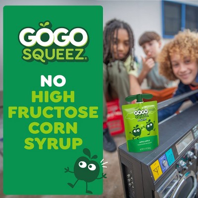 GoGo SqueeZ No Sugar Added Applesauce and Fruit Puree Apple Banana & Strawberry Variety Pack - 3.2oz/12ct