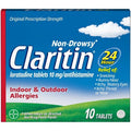 Claritin Allergy Relief 24 Hour Non-Drowsy Loratadine Tablets