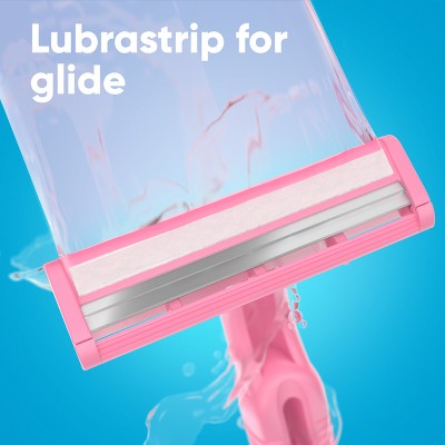 Gillette Daisy 2-Blade Women's Disposable Razors - 12ct: Manual, All Hair Types, Whole Body Use