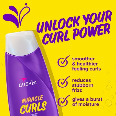 Aussie Paraben-Free Miracle Curls Conditioner with Coconut and Jojoba Oil