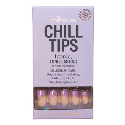 Chillhouse Chill Tips Press-On Fake Nails - AI Supernova - 24ct