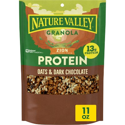 Nature Valley Protein Oats 'n Dark Chocolate Crunchy Granola - 11oz: Cholesterol Free, No Artificial Flavors