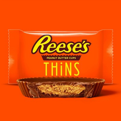 Reese's Peanut Butter Cups Thins Milk Chocolate Candy Pouch - 7.37oz