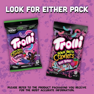 Trolli Sour Brite Crawlers Very Berry Gummi Candy - 7.2oz