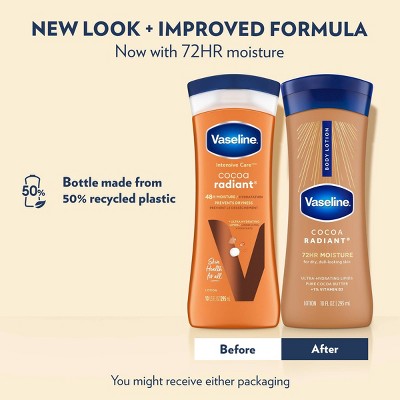 Vaseline Intensive Care Moisturizing Body Lotion with Cocoa Butter Cocoa Radiant - 10 fl oz
