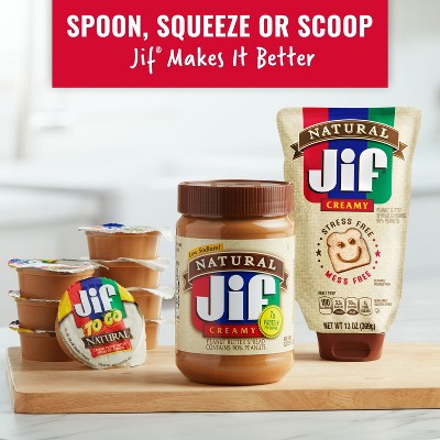 Jif Natural Creamy Peanut Butter Spread - 40oz