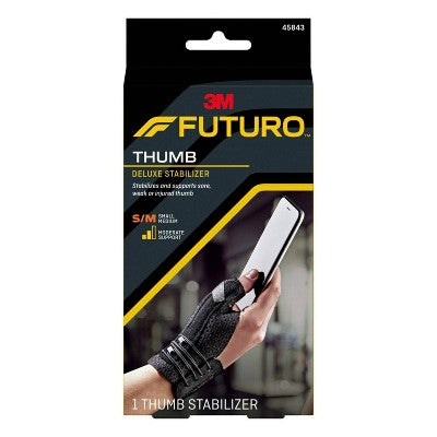 FUTURO Deluxe Thumb Stabilizer, Thumb Brace for Left or Right Hand, S/M - 1pk