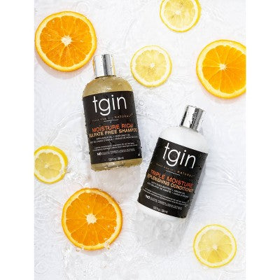 TGIN Triple Moisture Rich Replenishing Conditioner For Natural Hair with Shea Butter and Argan Oil - 13 fl oz