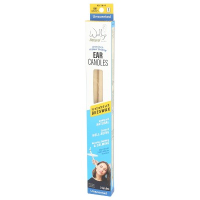 Wally's Natural Ear Candles Beeswax - Unscented - 2pk