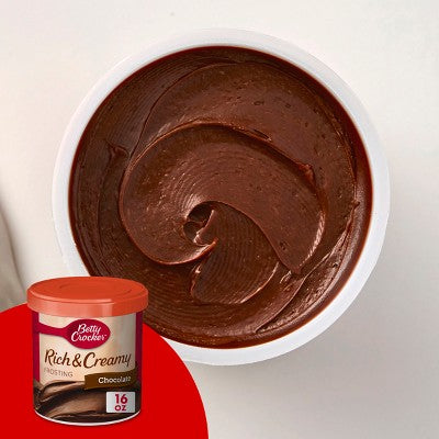 Betty Crocker Rich & Creamy Chocolate Frosting - 16oz: Gluten-Free, Low Sodium