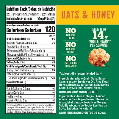 Nature Valley Oats 'N Honey Granola Crunch - 16oz: Whole Grain, Plant-Based
