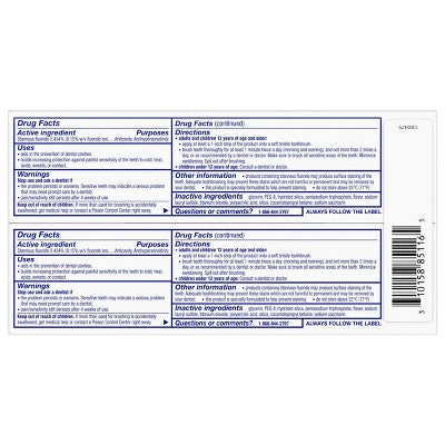Sensodyne Whitening Repair and Protect Toothpaste for Sensitive Teeth - 3.4oz