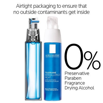 La Roche Posay Toleriane Dermallegro Ultra Soothing Repair Night Facial Moisturizer - 1.35 fl oz