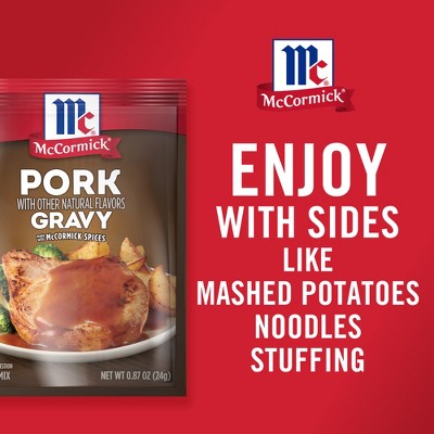 McCormick Pork Gravy Seasoning Mix - 0.87 oz: No Added MSG, No Artificial Flavors