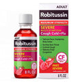 Robitussin Maximum Strength Multi-Symptom Cold Relief Liquid - Dextromethorphan - 8 fl oz: Contains Expectorant, 1-Pack, Unflavored