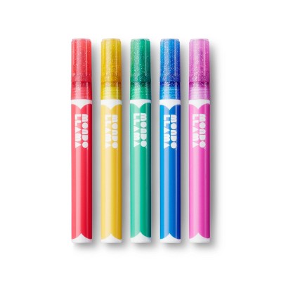 5ct Paint Markers Bullet Tip Glitter - Mondo Llama™