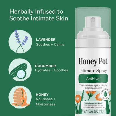 Honey Pot Anti Itch Intimate Spray - 2.7 oz