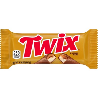 Twix Caramel Full Size Caramel Cookie Chocolate Candy Bar - 1.79oz