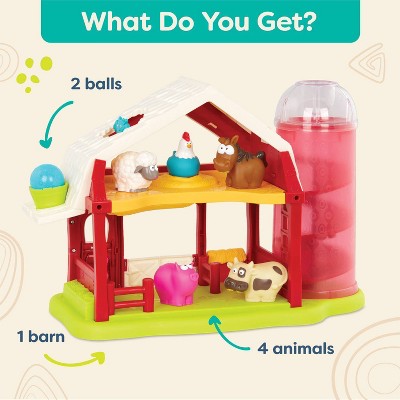B. toys - Interactive Toy Red Barn - Musical Fun Farm: Baby Learning Toy with Lights & Sound Effects