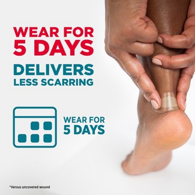 Band-Aid Brand Pro Heal 5 Day Protect Hydrocolloid Blister Adhesive Bandages - Waterproof - 6ct