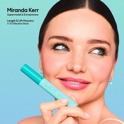 Almay Length & Lift Mascara - Blackest Black - 0.24 fl oz: Hypoallergenic, Fragrance-Free, Finish Including Applicator