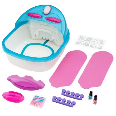 MY LOOK 6-in-1 Light-Up Super Spa Salon Activity Kit: Creative Thinking Craft Set for Kids with Stickers & Nail Polish