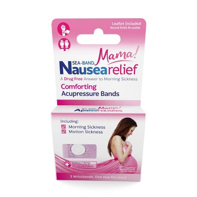 Seaband Mama Morning Sickness Relief Acupressure Wrist Bands - 1 Pair