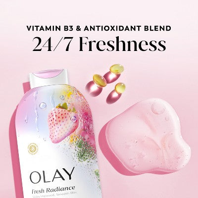Olay Fresh Radiance Body Wash - Strawberry and Mint
