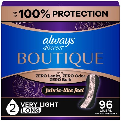 Always Discreet Boutique Menopause Incontinence Liners - Lighter