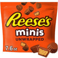 Reese's Minis Milk Chocolate Unwrapped Peanut Butter Cups Candy - 7.6oz