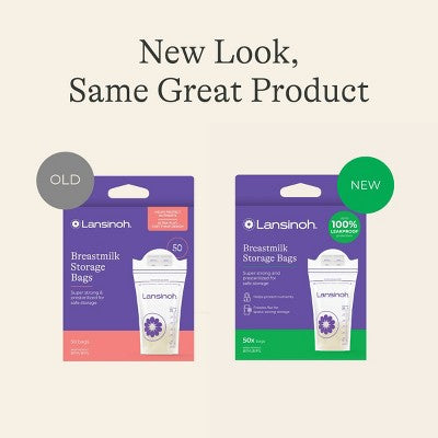 Lansinoh Breast Milk Storage Bags, Fast Freeze & Thaw Breast Milk Bags for Baby Bottle Feeding - 6oz